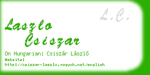 laszlo csiszar business card